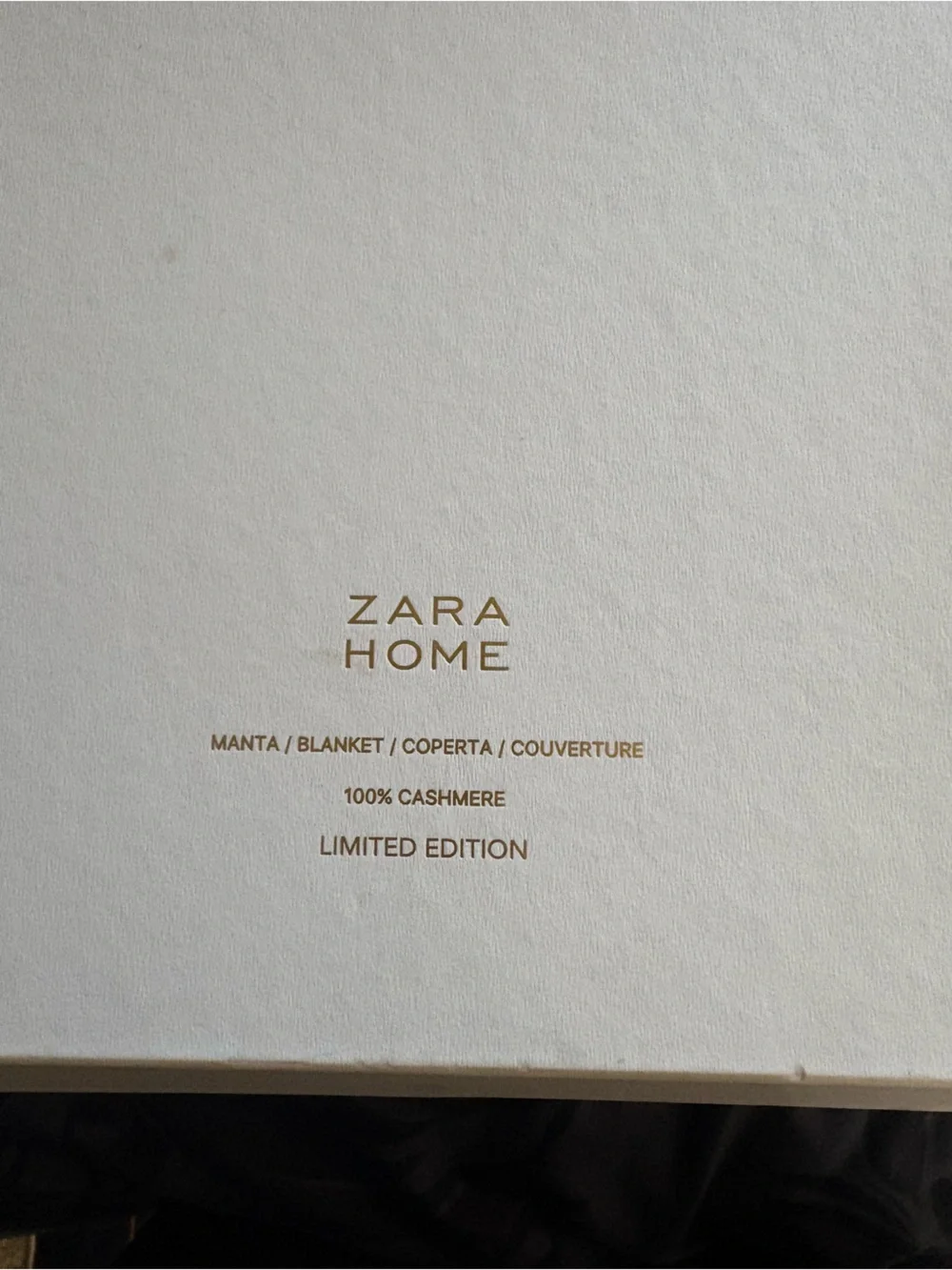 Zara Home Limited Edition 100% Cashmere Throw Blanket Gray Fringe NWT $329